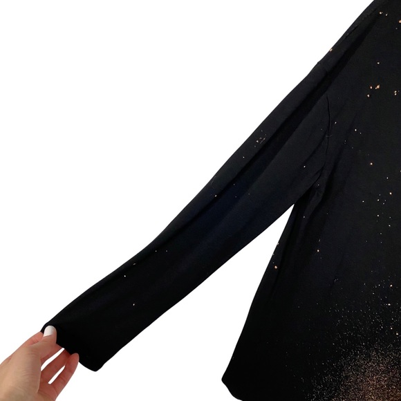 OOAK🔹️Mandala Long Sleeve Top Womens Size Small Light Weight Viscose Knit - Picture 6 of 11